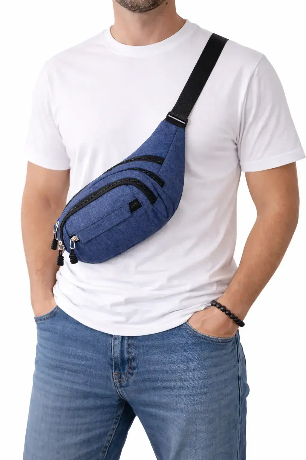Skullwave Store Sac banane bleu