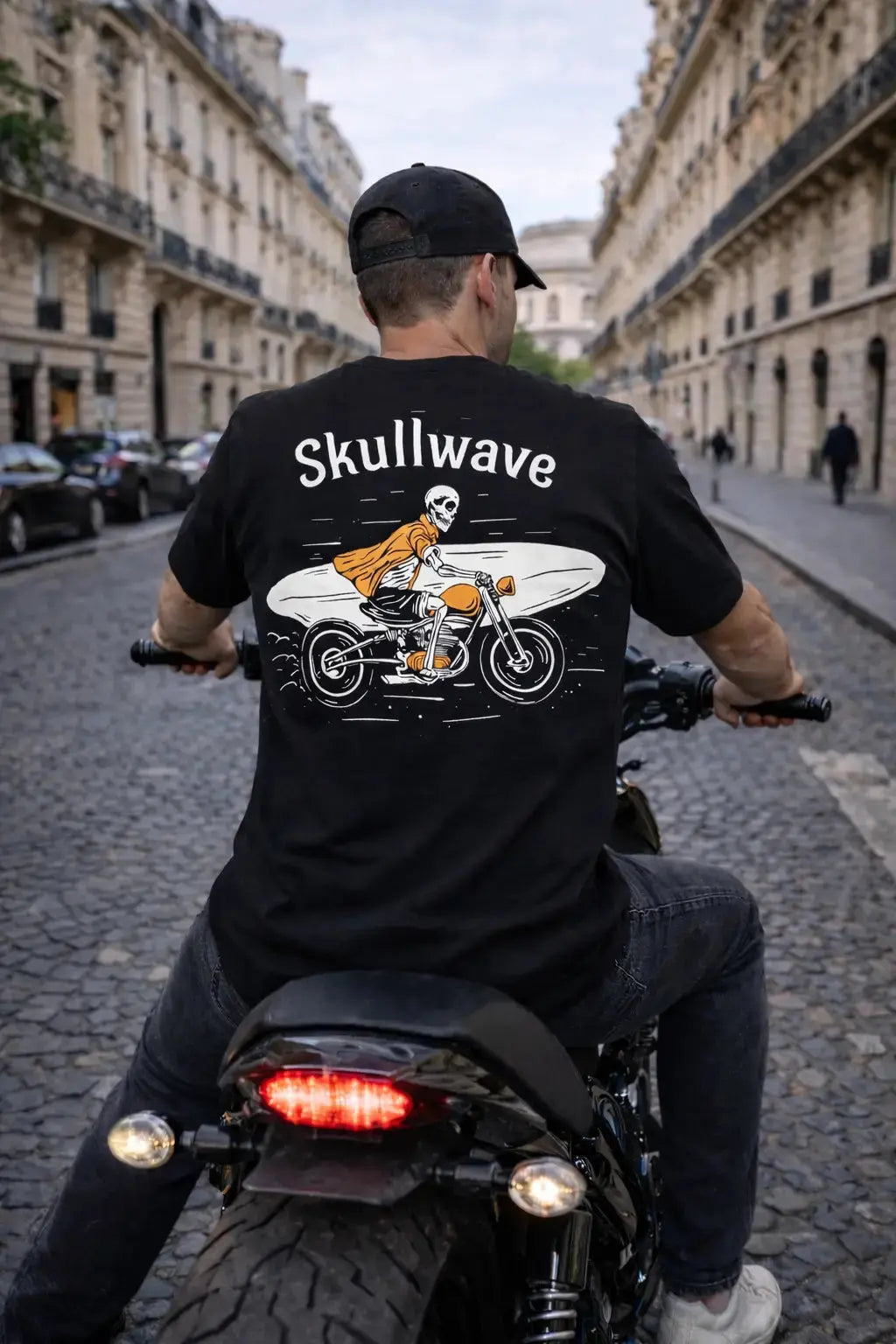 Skullwave Store T-shirt Streetwear Homme Biker | Édition Limitée Hossegor – Skullwave