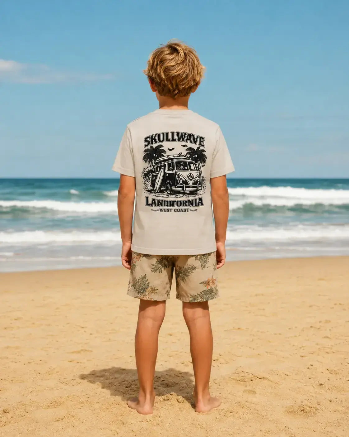 Skullwave Store t-shirt enfant T-shirt Surf Enfant Landifornia Van | Édition Limitée – Skullwave